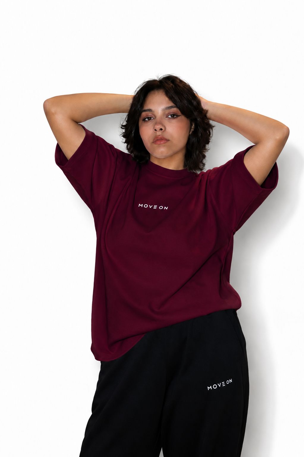 Move On Core Tee – Burgundy
