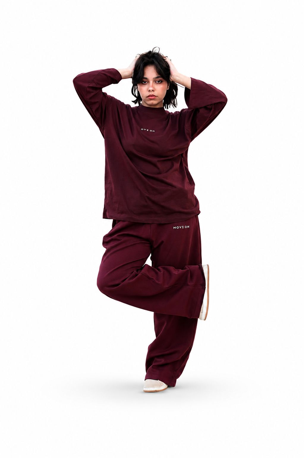 Full Cover Tee_Burgundy