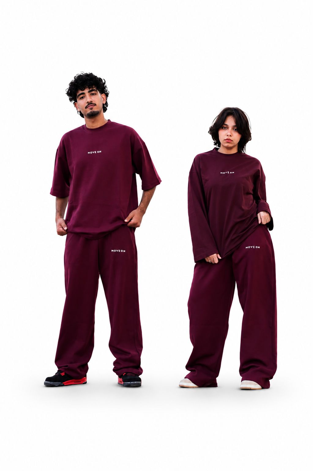 Linen Burgundy Set