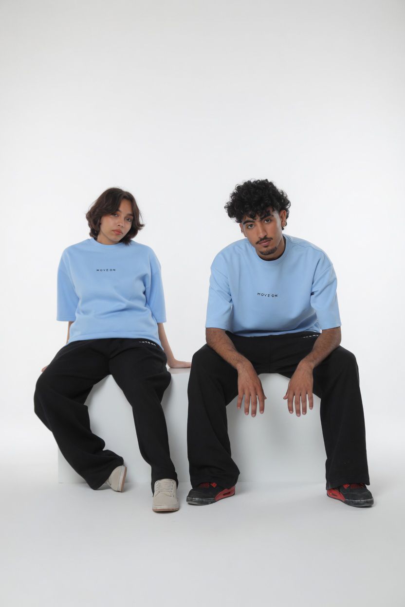 Move On Core Tee – Baby blue